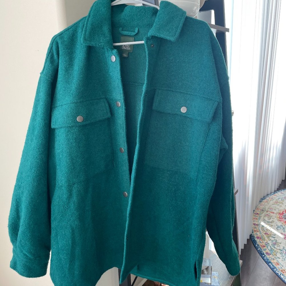 Oversized Green Jacket